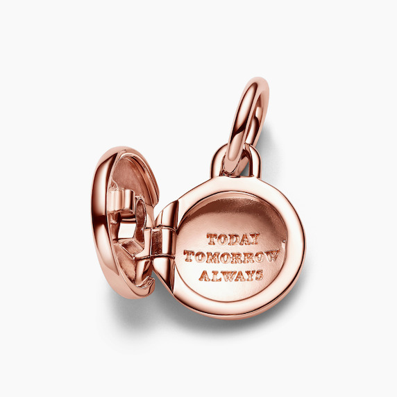 Pandora 14k Rose Gold-Plated Love Locket Dangle Charm