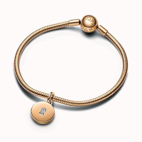 Pandora 14k Rose Gold-Plated Love Locket Dangle Charm